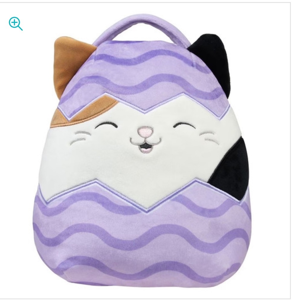 SQUISHMALLOWS Easter Treat Pail Basket Cam the Cat Plush BRAND NEW